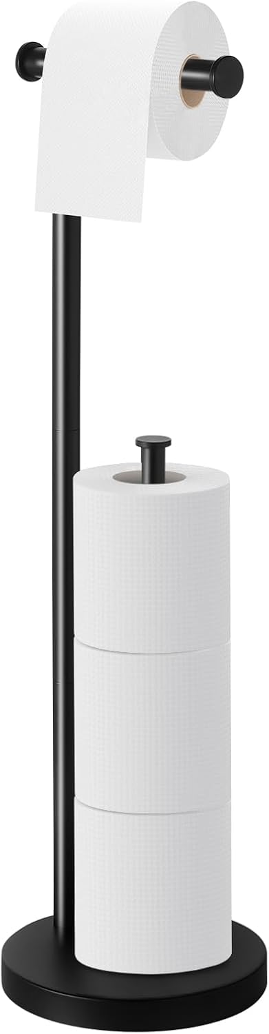 Bathroom Freestanding Toilet Paper Holder Stand