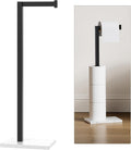 Black Marble Base Toilet Paper Holder Stand