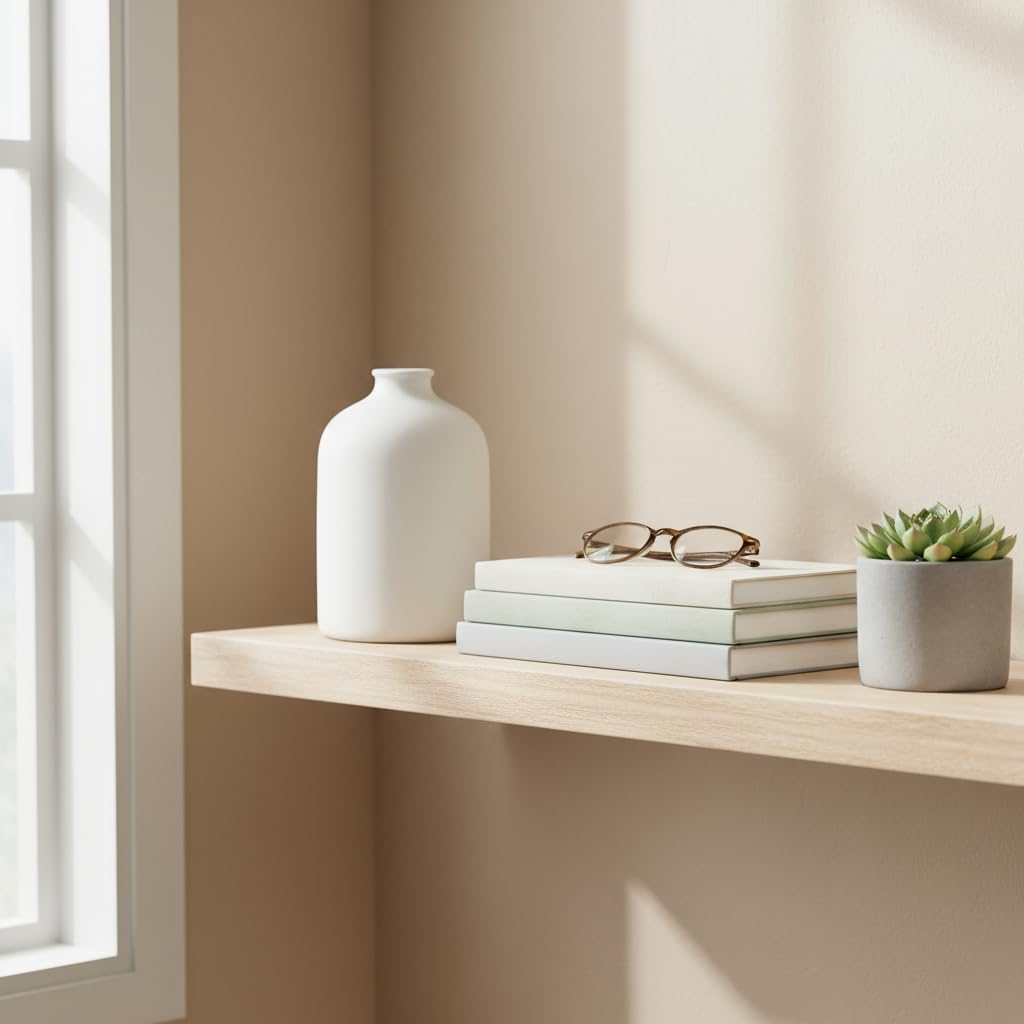 White Matte Textured Ceramic Decor Vase