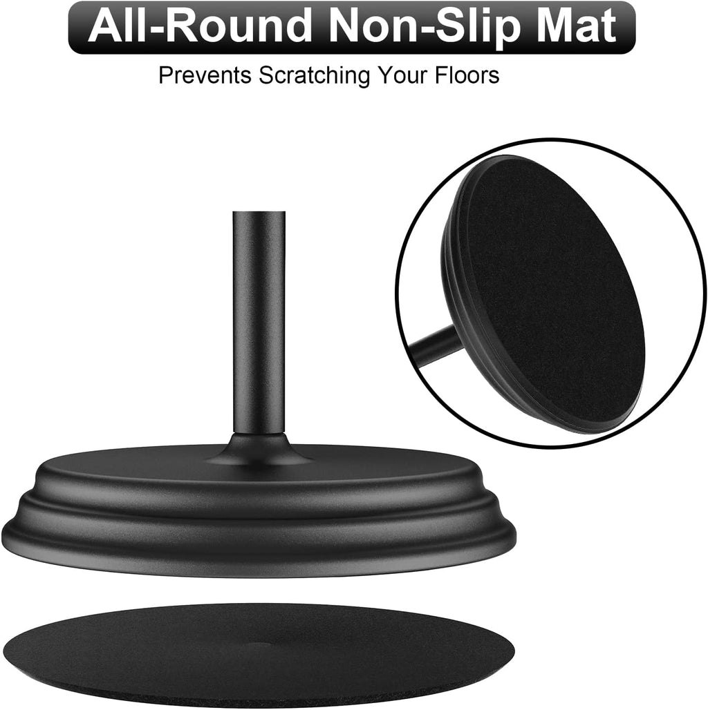 Black Metal Freestanding Toilet Paper Holder Stand