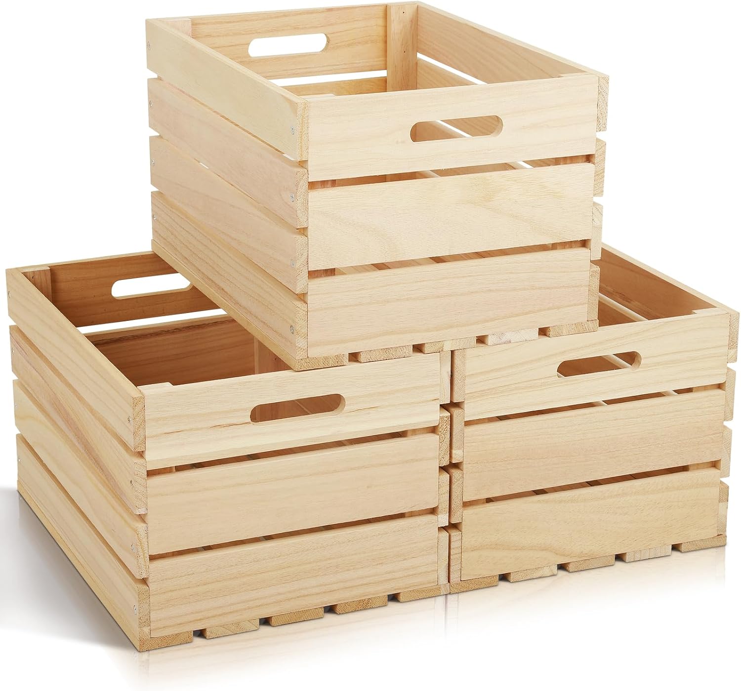 Large Wooden Storage Display Crate Set