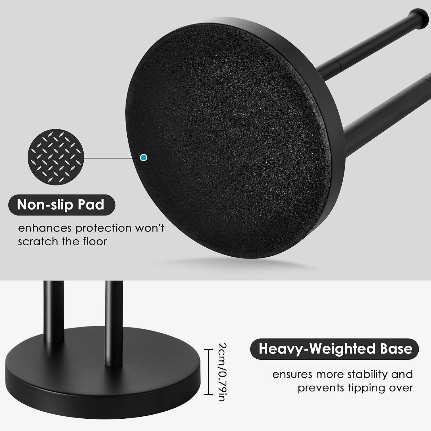 Bathroom Freestanding Toilet Paper Holder Stand