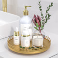 Oak Lazy Susan Vanity Storage Tray