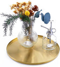 Vintage Gold Round Decorative Tray Set