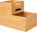 Stackable Bamboo Drawer Storage Organizer Box