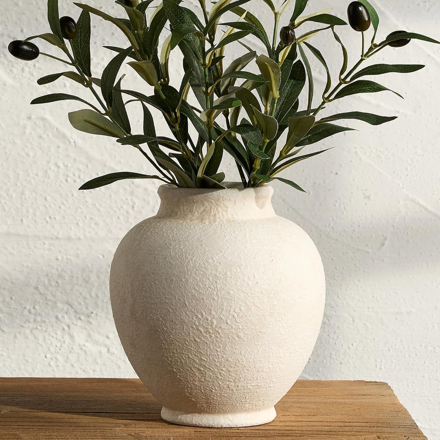 Rustic Farmhouse Decorative Ceramic Flower Vase