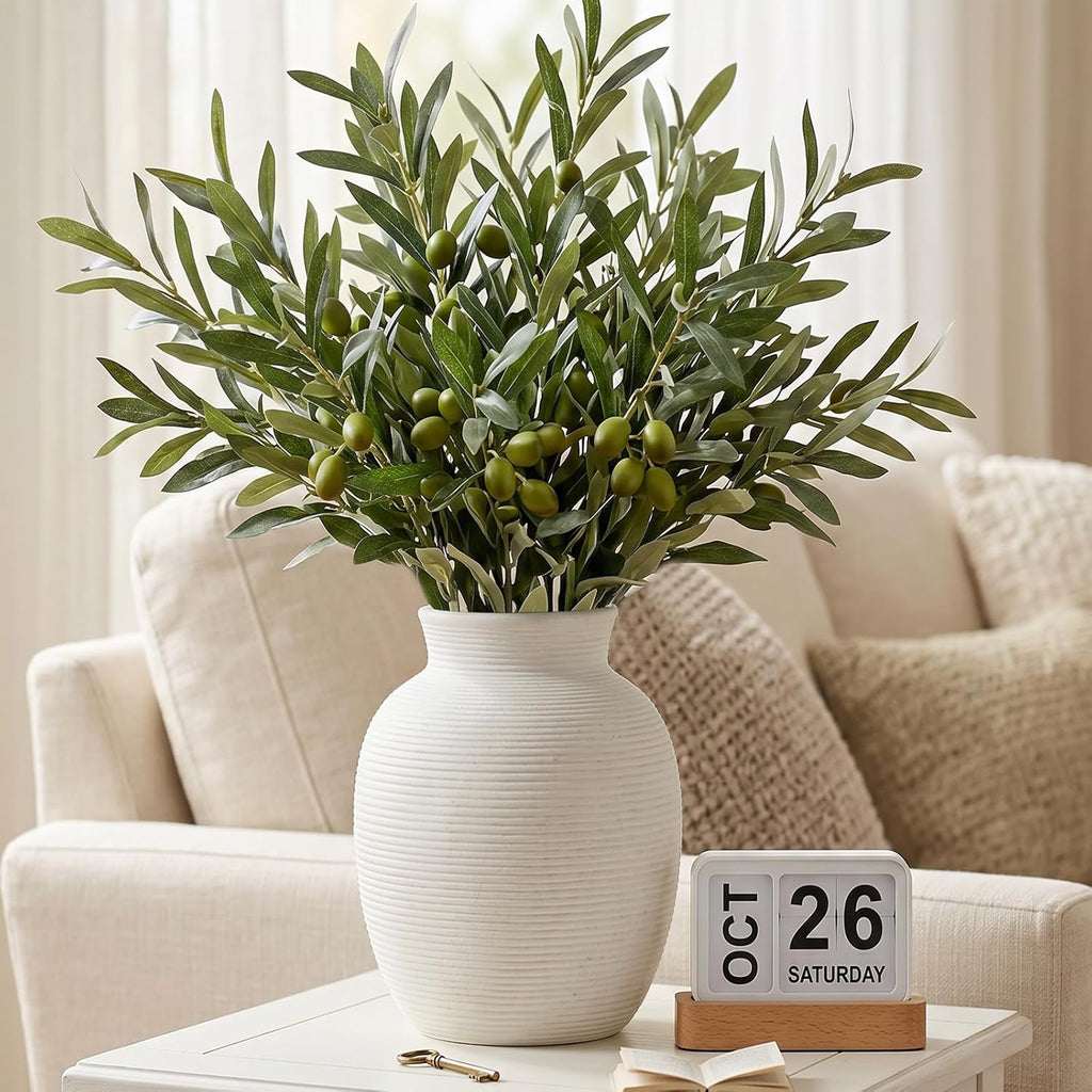 Waterproof White Ceramic Flower Vase